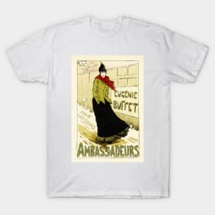 AMBASSADEURS Eugenie Buffet French Opera Singer Vintage Performances Poster Advert T-Shirt